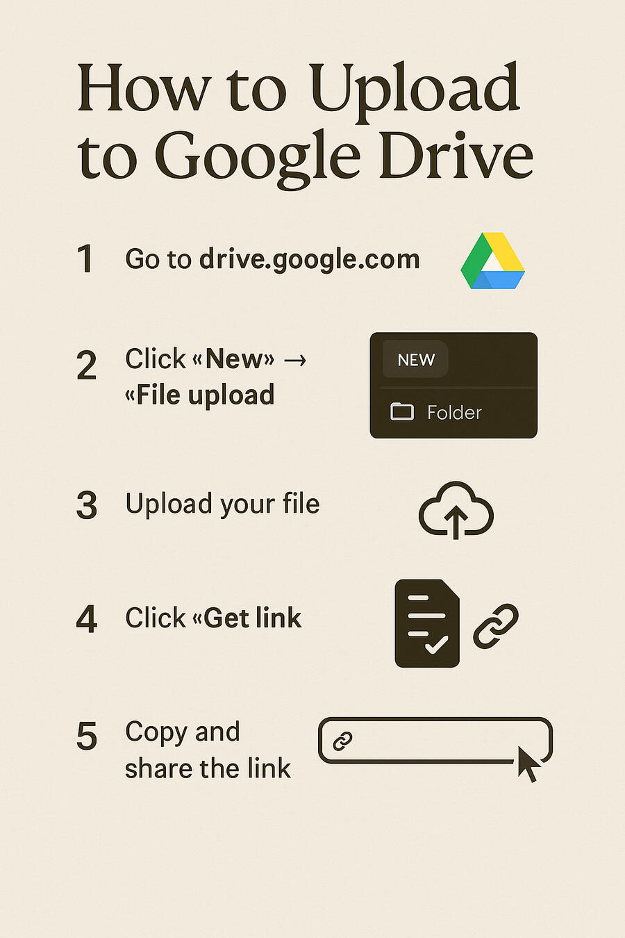 How to upload to Google Drive